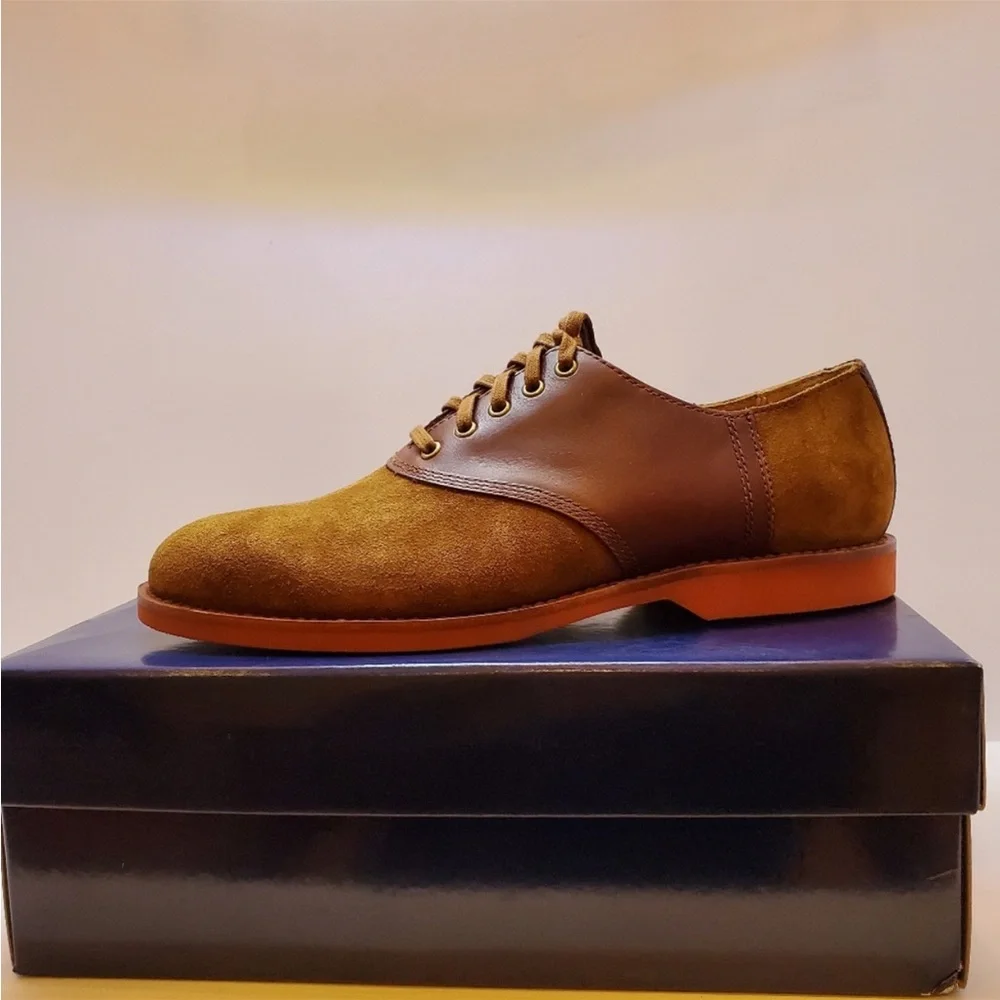 🎉HP 🎉 Polo Ralph Lauren NIB Suede Saddle Shoes - Picture 2 of 11